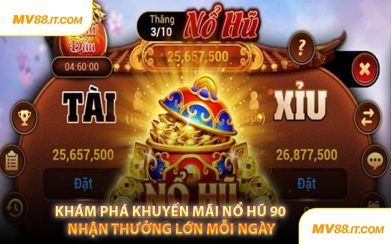 Khám Phá Khuyến Mãi Nổ Hũ 90 Nhận Thưởng Lớn Mỗi Ngày